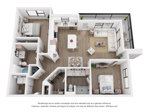 a 3 bedroom floor plan of a 2100 sq ft